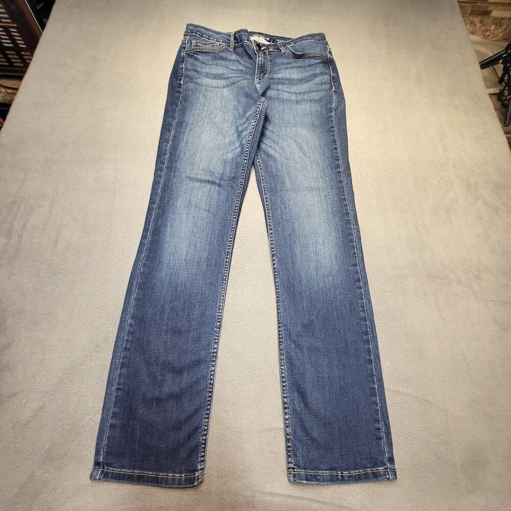 Calvin‎ Klein Jeans Womens 12 Blue Ultimate Skinny Leg Distressed Stretch Denim
